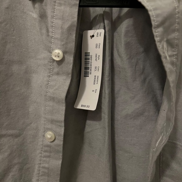 NWT J. Crew Men's Button-Down Slim Shirt - Chambray Gray - Size Small - Picture 2 of 5
